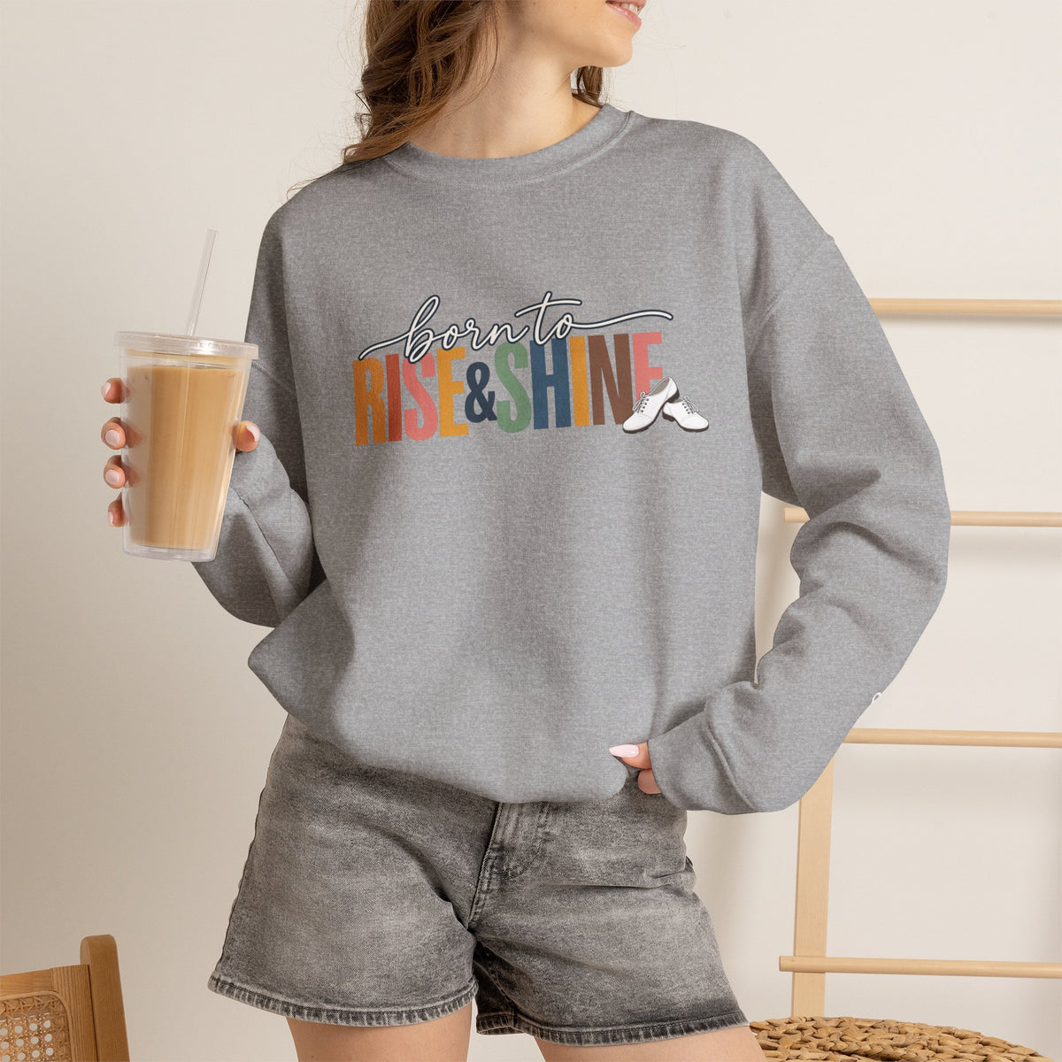 Born to Rise & Shine Crewneck Sweatshirt