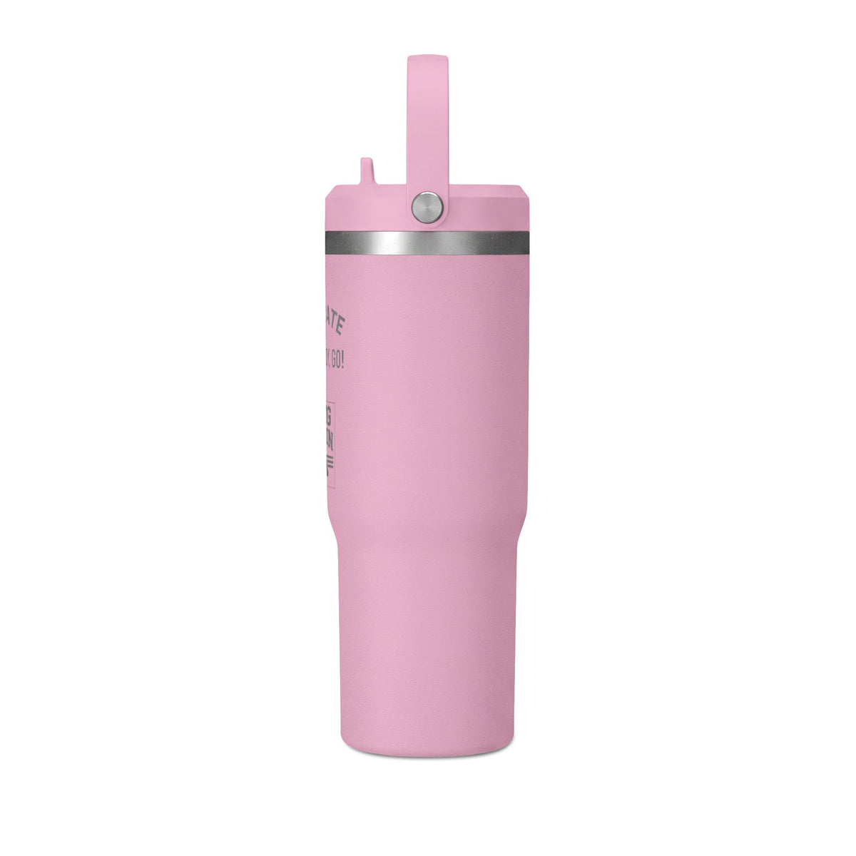 Hydrate + 5, 6, READY, GO! | 32oz Insulated Bottle with Built-In Straw