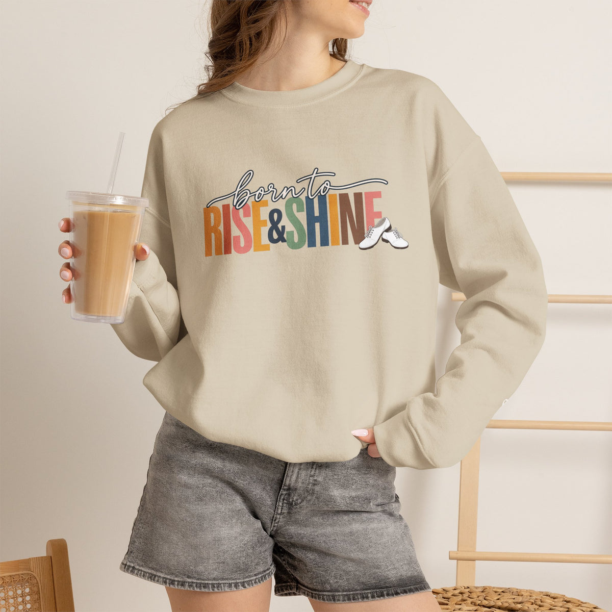 Born to Rise & Shine Crewneck Sweatshirt