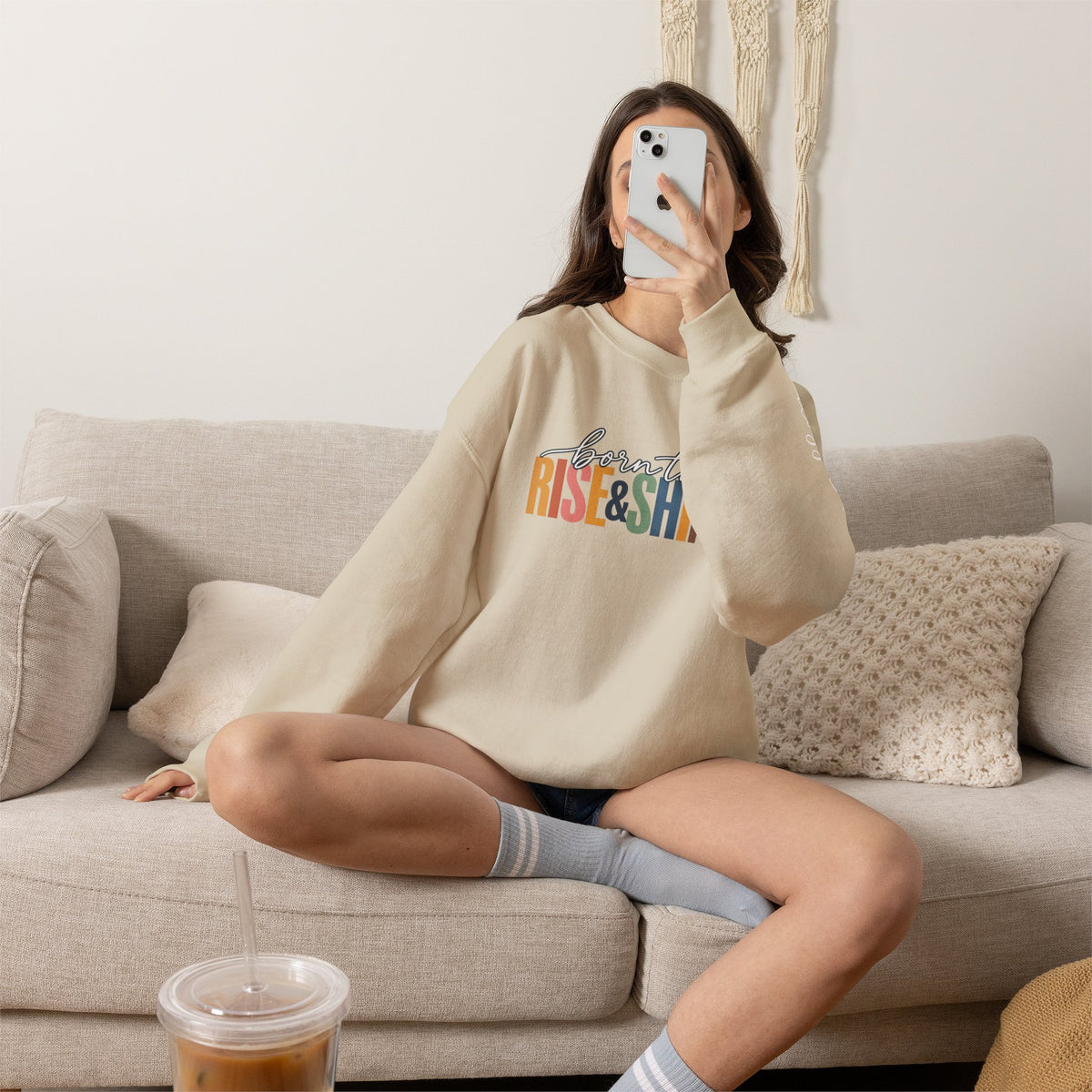Born to Rise & Shine Crewneck Sweatshirt