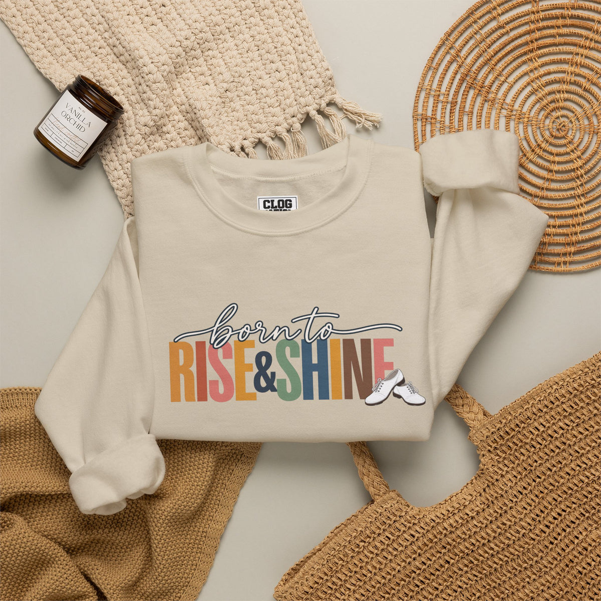 Born to Rise & Shine Crewneck Sweatshirt