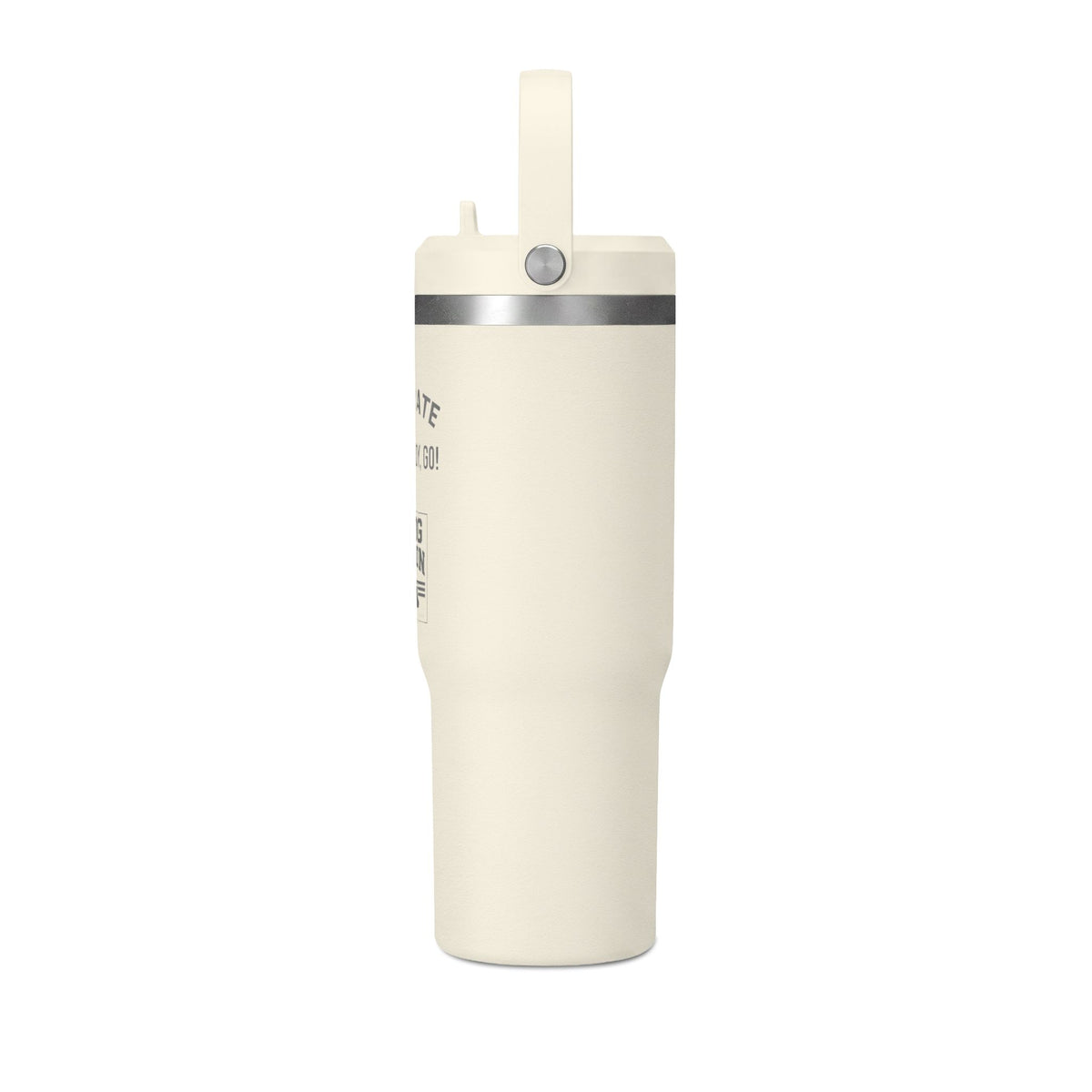 Hydrate + 5, 6, READY, GO! | 32oz Insulated Bottle with Built-In Straw