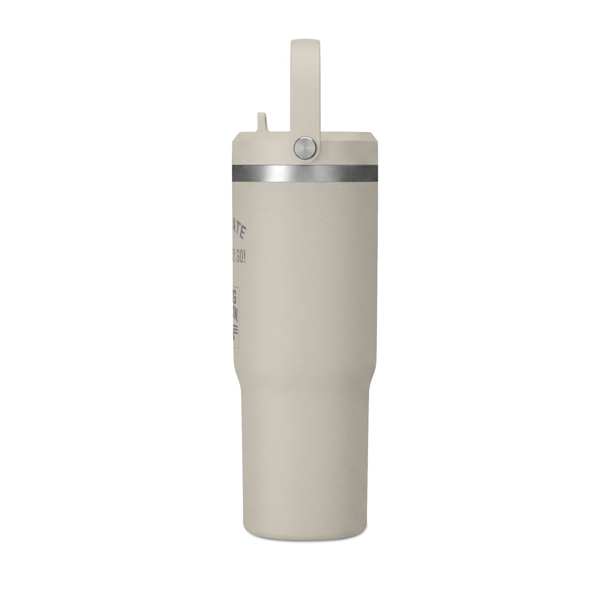 Hydrate + 5, 6, READY, GO! | 32oz Insulated Bottle with Built-In Straw